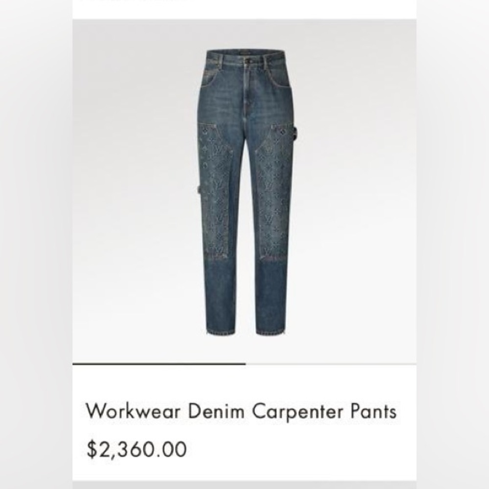 Louis Vuitton Men workwear denim pants , brand new in size 34